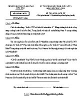 Đề và đáp án thi chọn học sinh giỏi Lịch sử lớp 9 - Năm học 2015-2016 - Phòng GD & ĐT Ứng Hòa